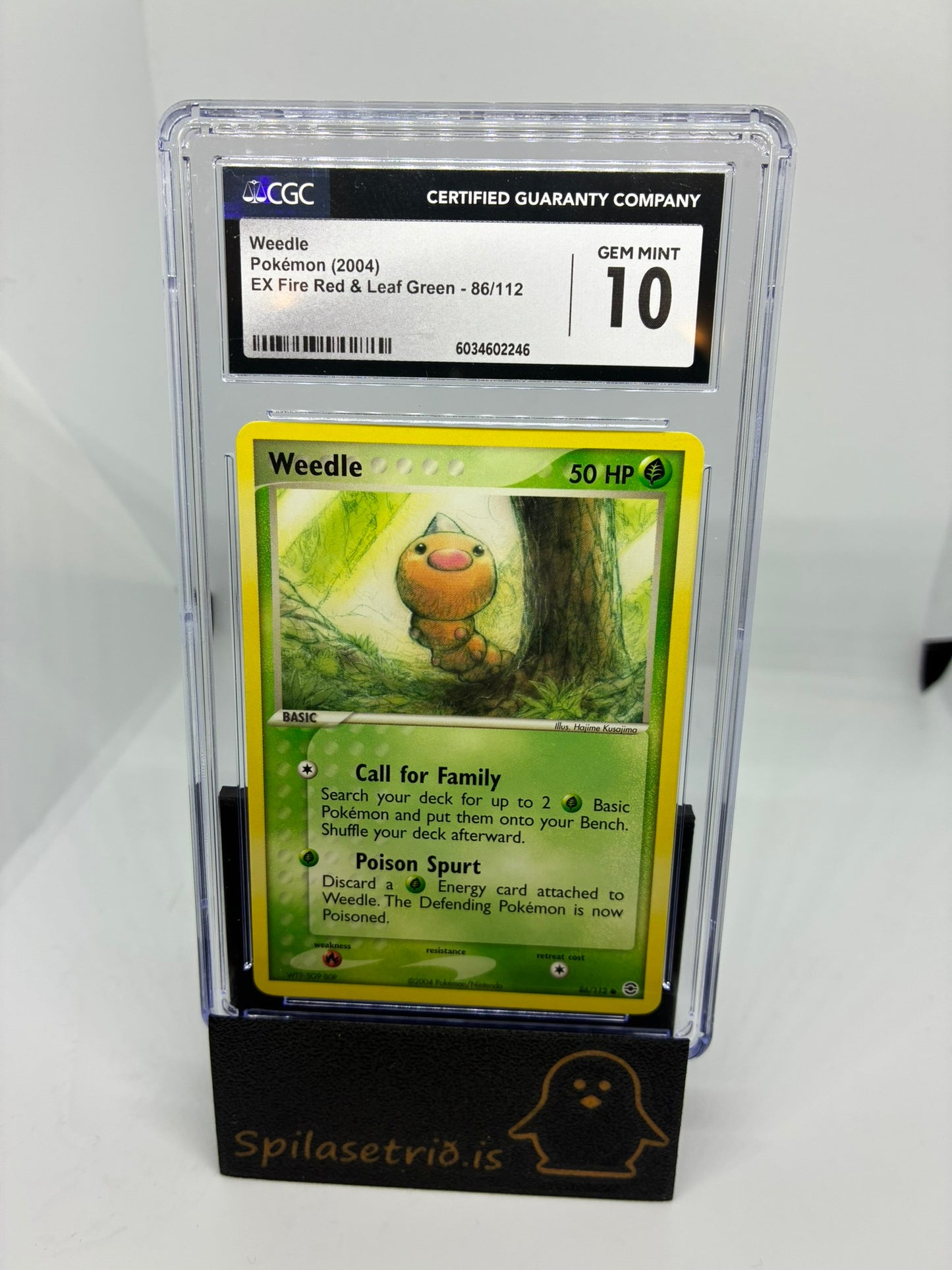 Weedle #86 Pokemon Fire Red & Leaf Green CGC 10