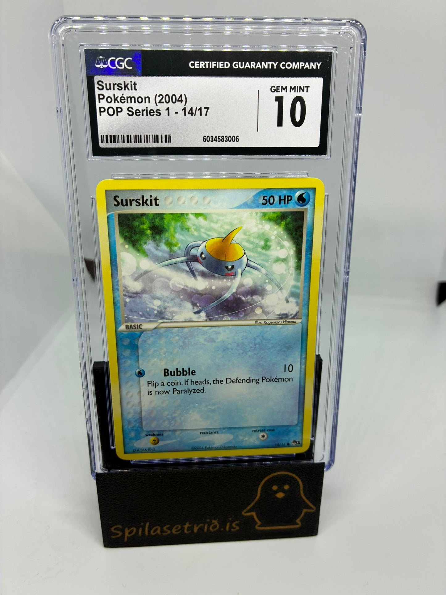 Surskit #14 Pokemon POP Series 1 CGC 10