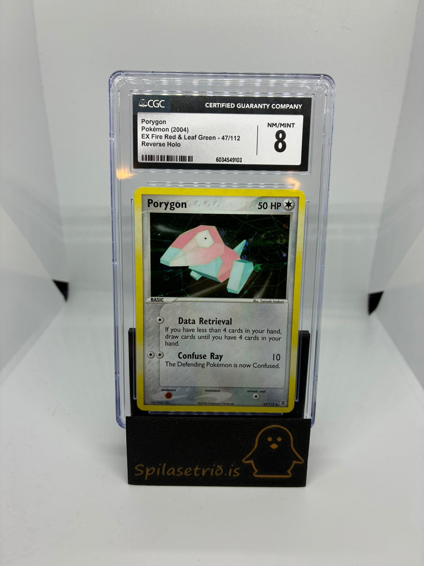 Porygon [Reverse Holo] 47/112 CGC 8