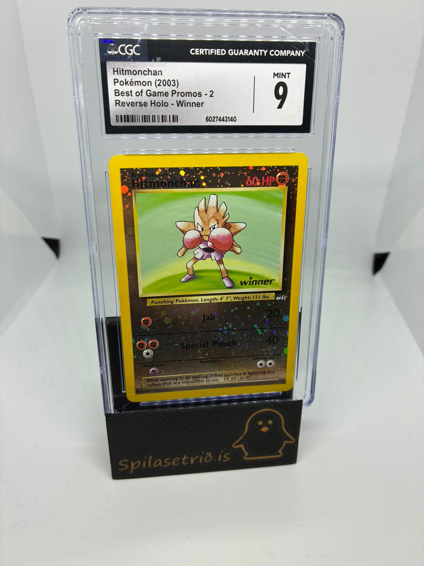 Hitmonchan [Winner] #2 Pokemon Best of Game CGC 9