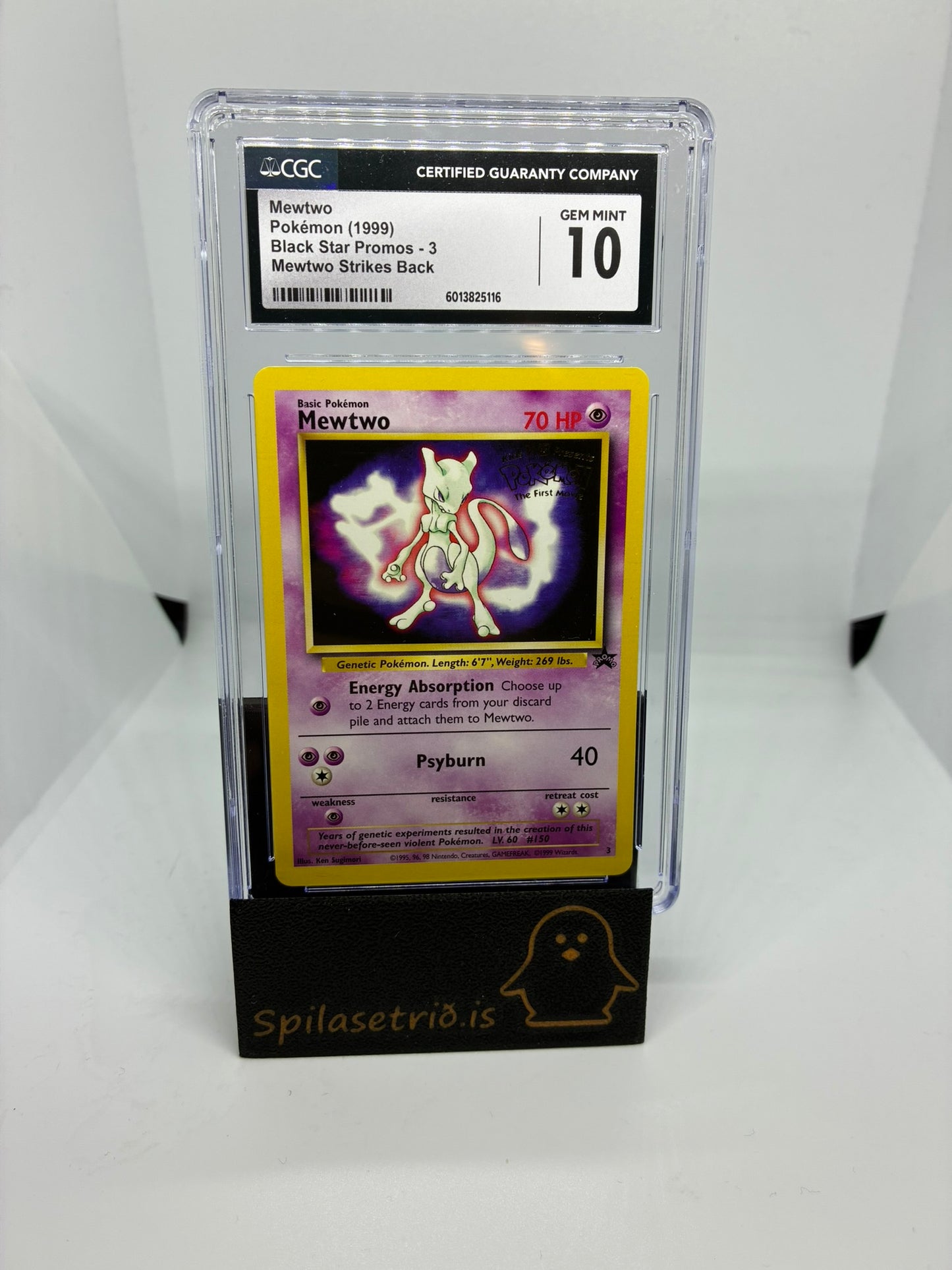 Mewtwo #3 Pokemon Promo CGC 10