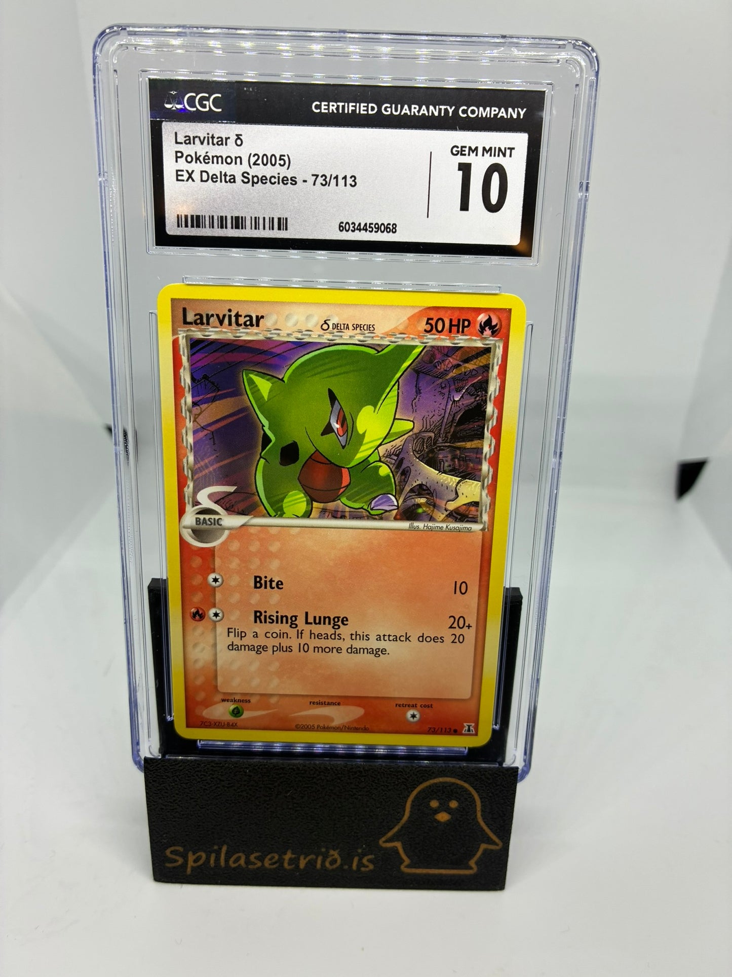 Larvitar #73 Pokemon Delta Species CGC 10