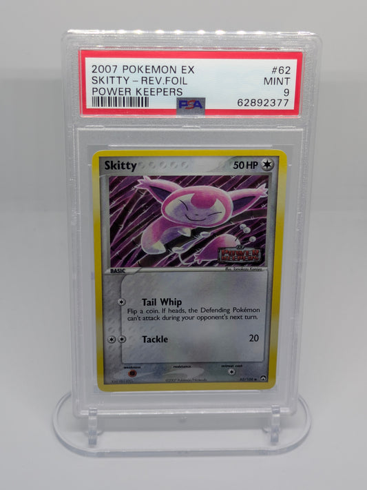 Skitty Reverse Holo - #62 PSA 9