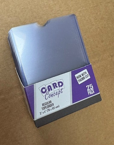 Card Concept Toploader með Thumb Cut (25)
